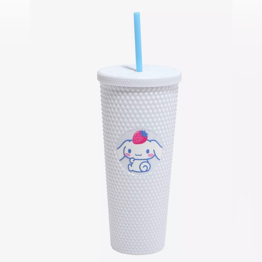 Cinnamoroll White Pyramid Stud Acrylic Travel Cup